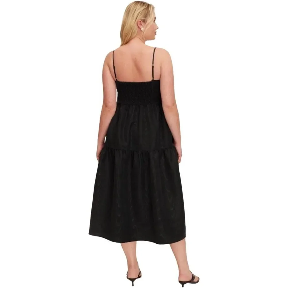 Kate Spade x Target Tiered Ruffle Midi Dress - Black - Size Large